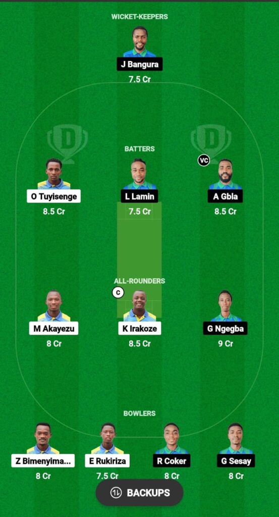 SIL vs RWA Dream11 Prediction Fantasy Cricket Tips Dream11 Team West Africa T20I Trophy 