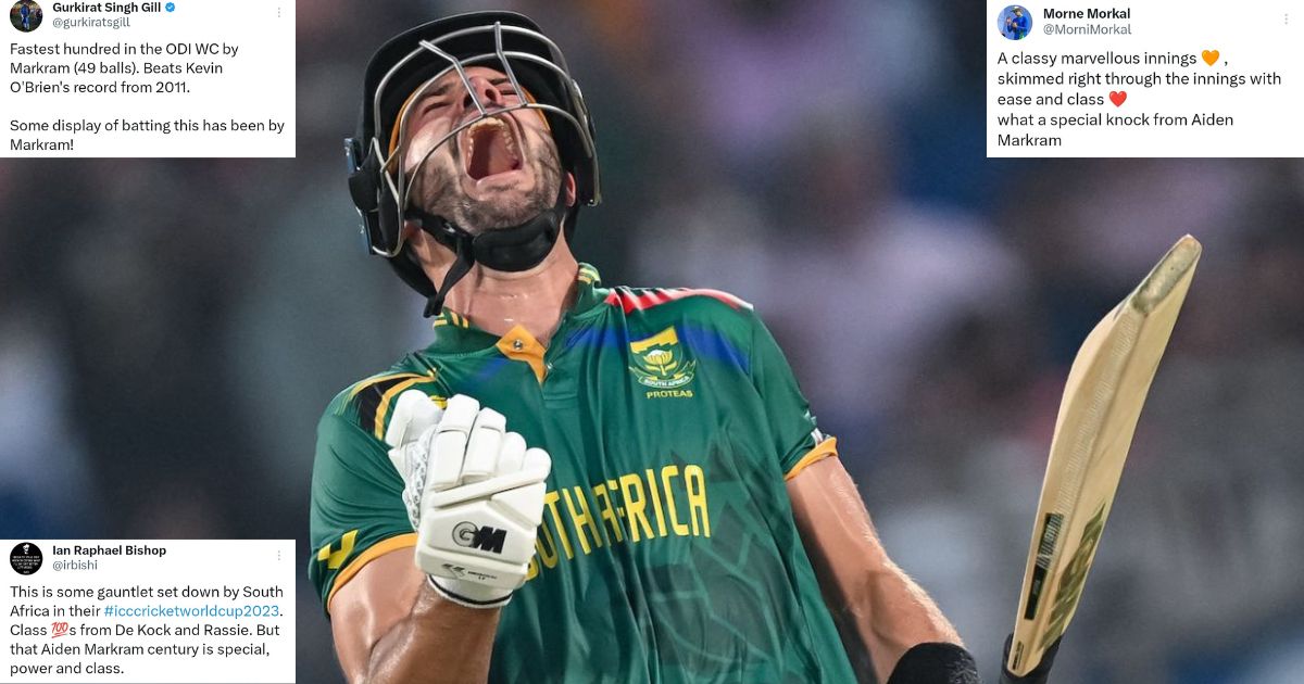 SA Vs SL: Fastest World Cup Century! Twitter Hails Aiden Markram As He ...