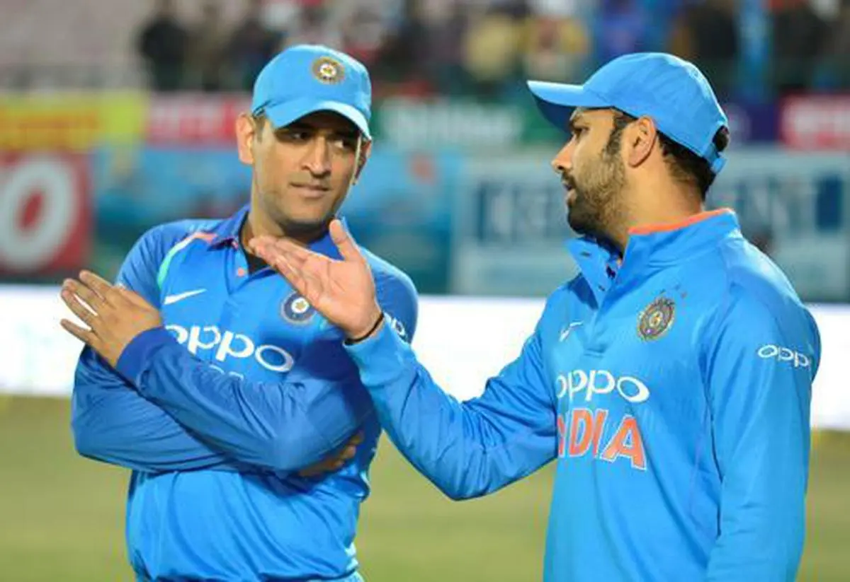 Rohit Sharma and MS Dhoni
