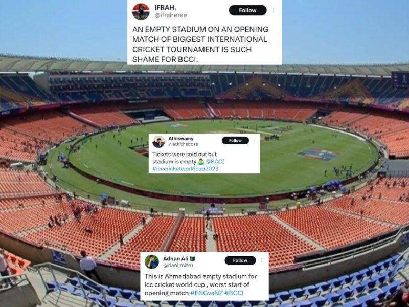 "Shame On BCCI" - Fans Slam BCCI As World Cup-Opener Takes Place In Front Of Empty Stadium