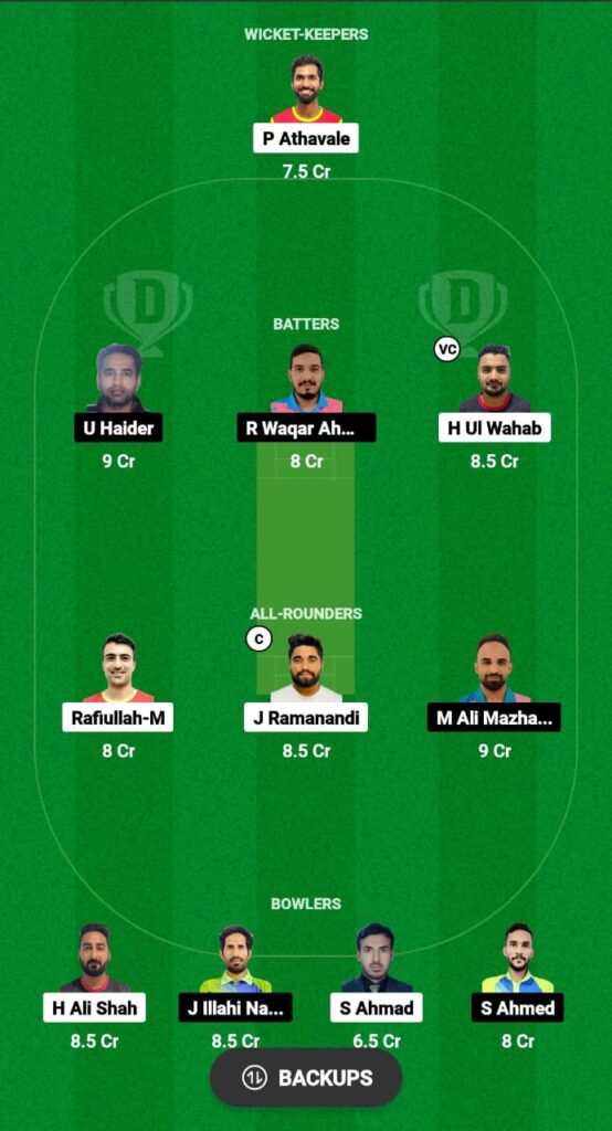 AMR vs AZA Dream11 Prediction Fantasy Cricket Tips Dream11 Team Oman D20 League