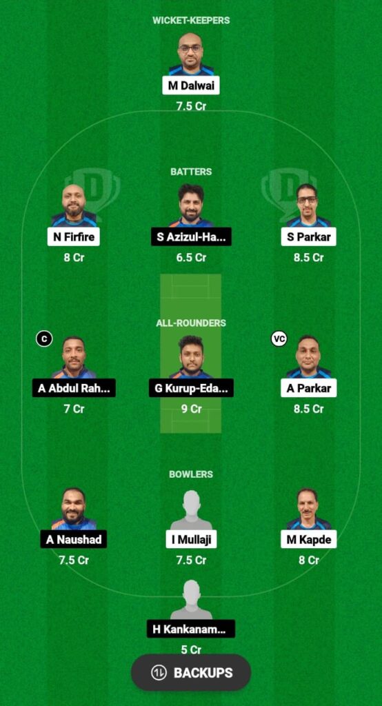 CS vs ARI Dream11 Prediction Fantasy Cricket Tips Dream11 Team Kuwait T10 Emerging 2023