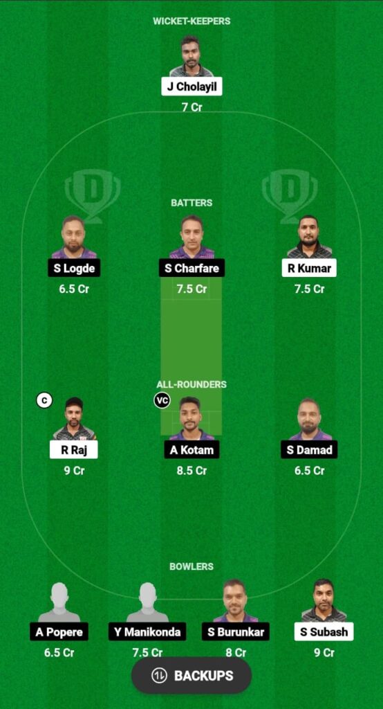 PC vs YCC Dream11 Prediction Fantasy Cricket Tips Dream11 Team Kuwait T10 Emerging 2023