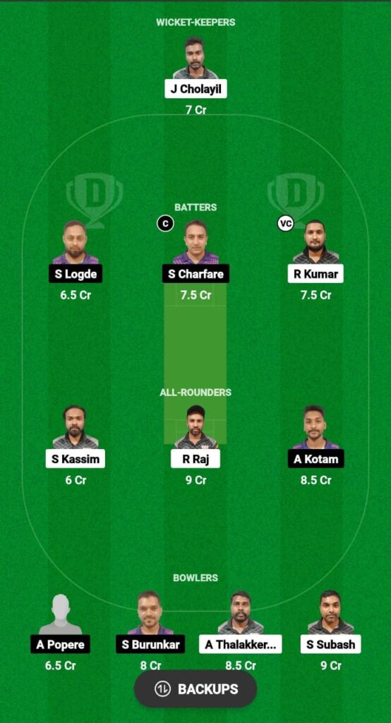 PC vs YCC Dream11 Prediction Fantasy Cricket Tips Dream11 Team Kuwait T10 Emerging 2023