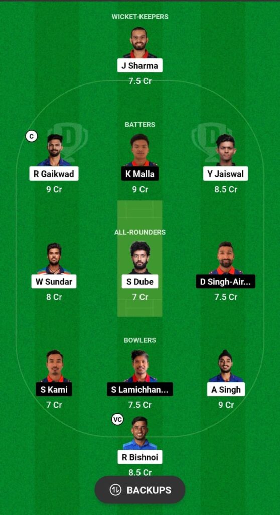 IND vs NEP Dream11 Prediction Fantasy Cricket Tips Dream11 Team Asian Games Men's T20I 