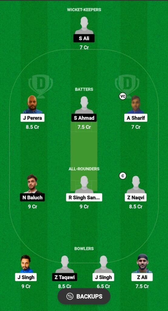 ITA vs SWE Dream11 Prediction Fantasy Cricket Tips Dream11 Team European T10 Cricket Championship