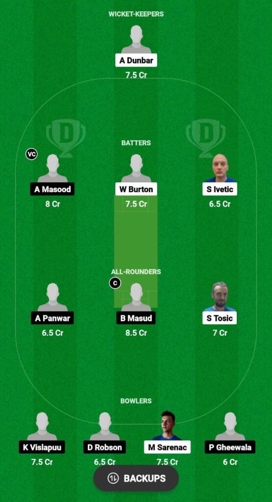 SER vs EST Dream11 Prediction Fantasy Cricket Tips Dream11 Team European T10 Cricket Championship