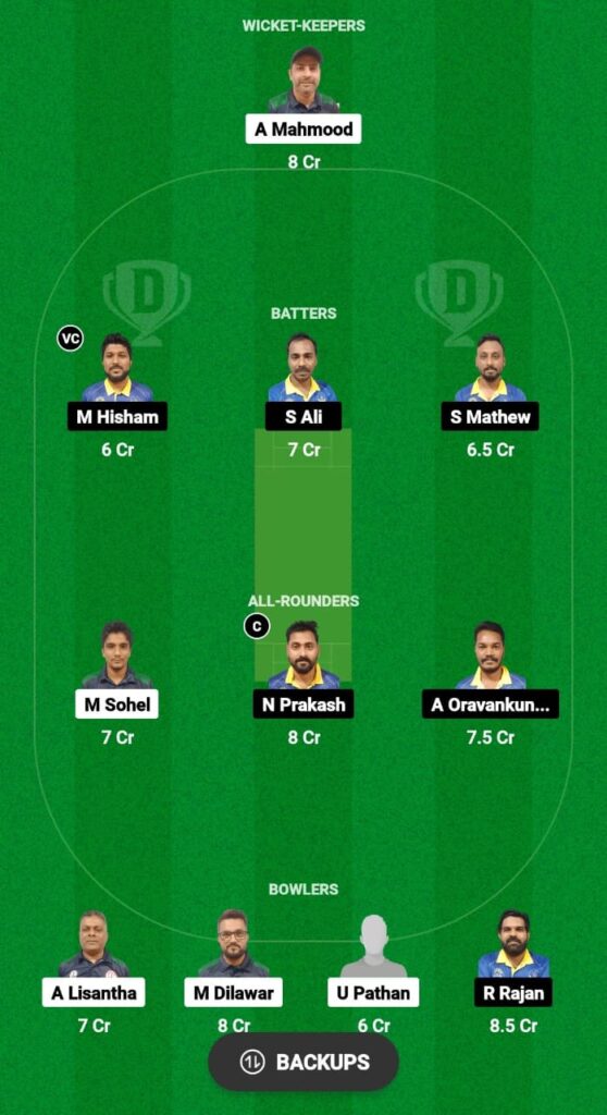 ASR vs SZN Dream11 Prediction Fantasy Cricket Tips Dream11 Team KCC T10 Challengers Cup