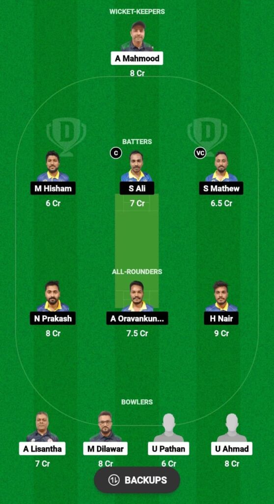 ASR vs SZN Dream11 Prediction Fantasy Cricket Tips Dream11 Team KCC T10 Challengers Cup