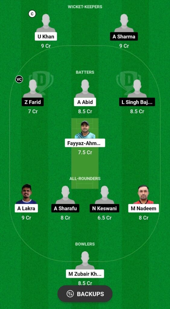 BLI vs PEA Dream11 Prediction Fantasy Cricket Tips Dream11 Team ILT20 Development Tournament