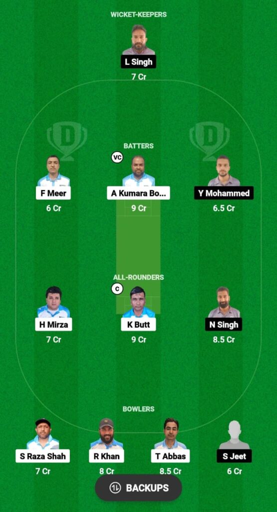 MGW vs SBS Dream11 Prediction Fantasy Cricket Tips Dream11 Team KCC T10 Challengers Cup