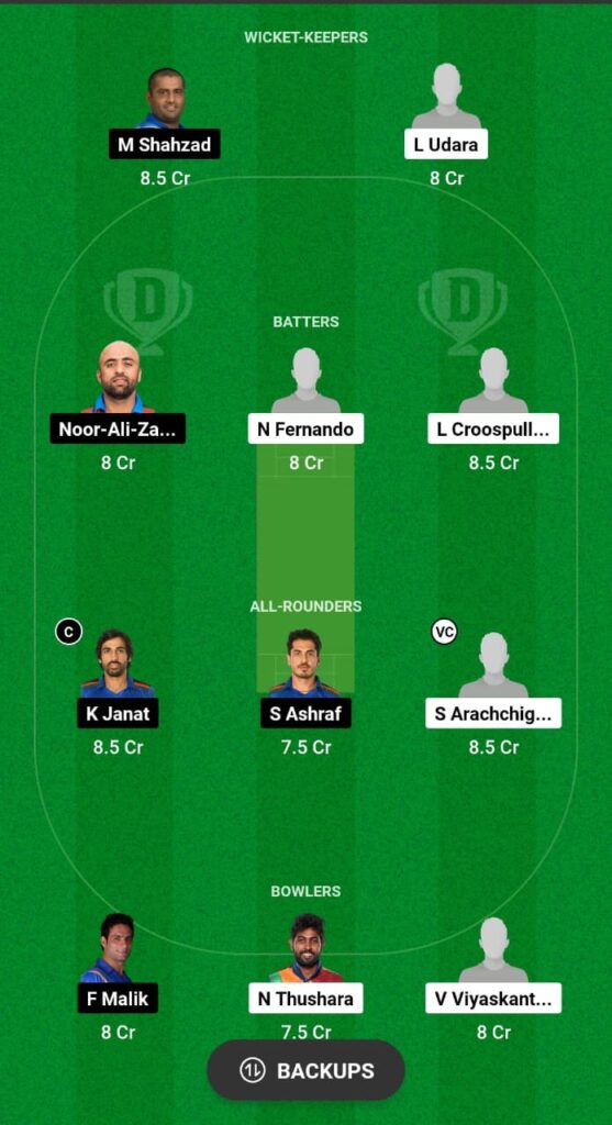 SL vs AFG Dream11 Prediction Fantasy Cricket Tips Dream11 Team Asian Games Men T20I