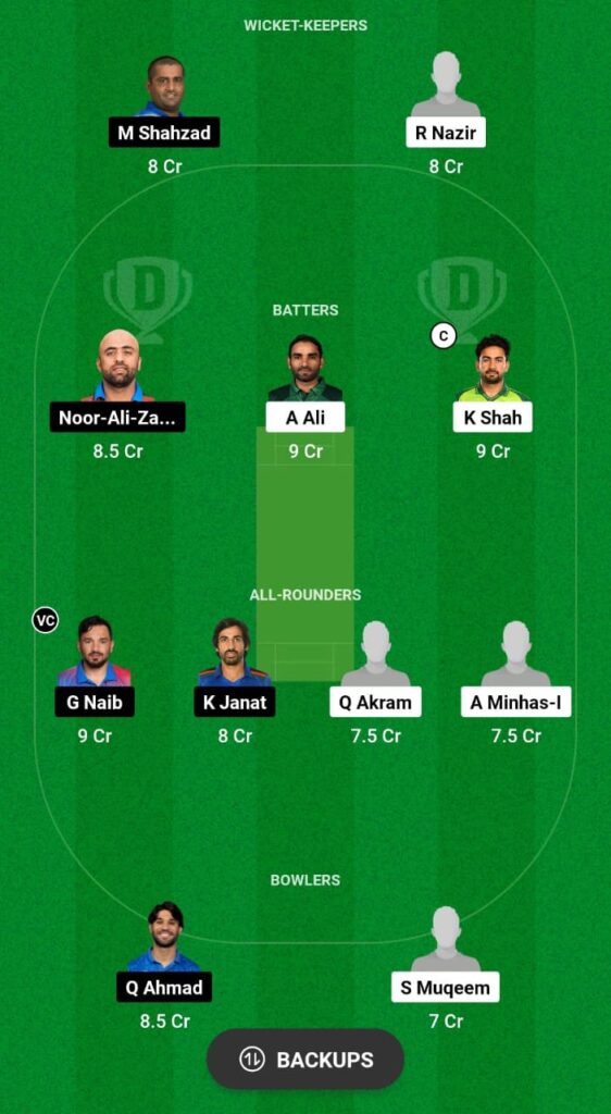 PAK vs AFG Dream11 Prediction Fantasy Cricket Tips Dream11 Team Asian Games Men's T20I 