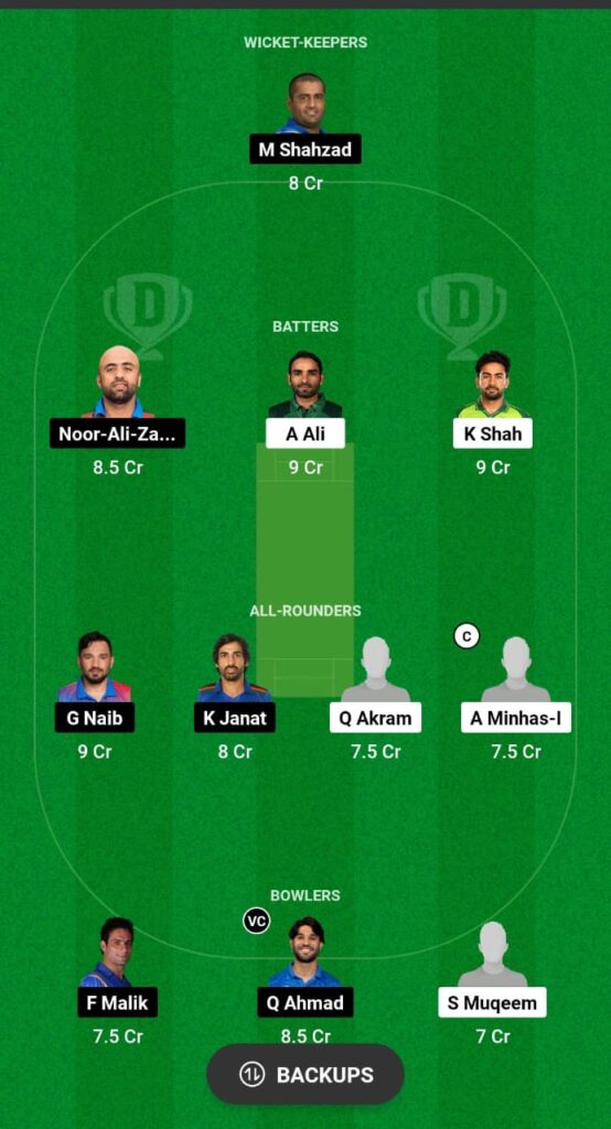 PAK vs AFG Dream11 Prediction Fantasy Cricket Tips Dream11 Team Asian Games Men's T20I 