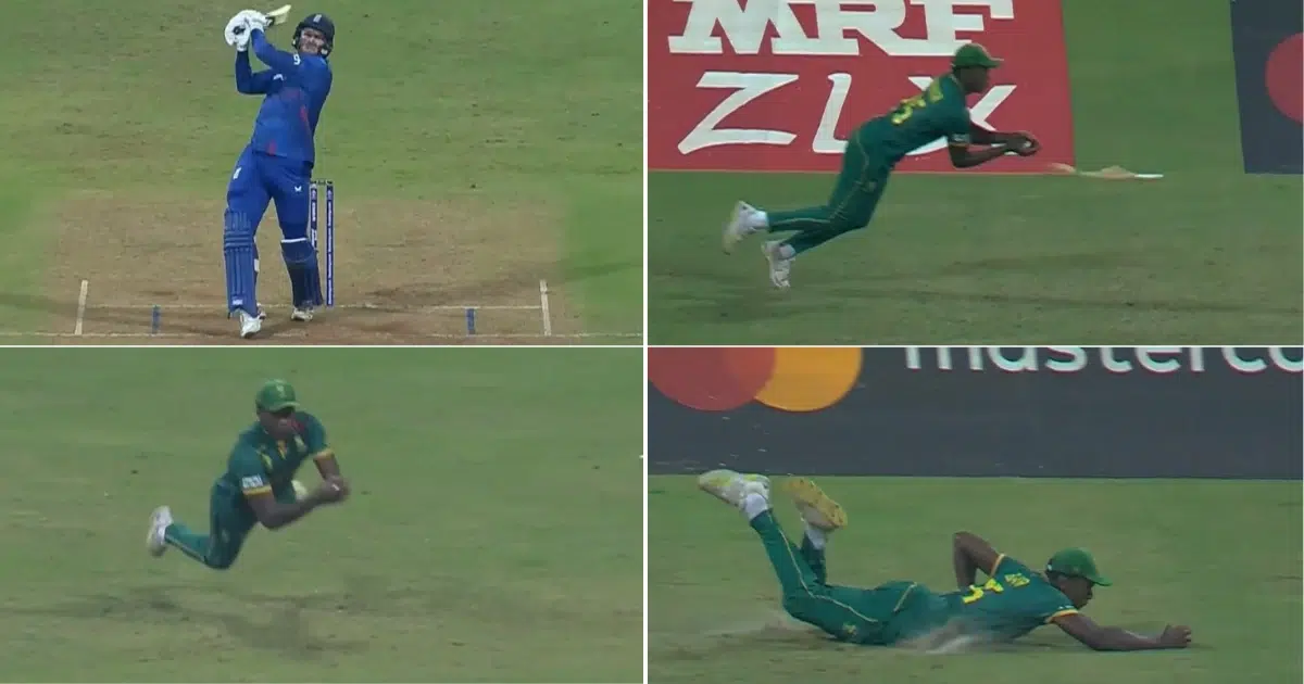Kagiso Rabada catch