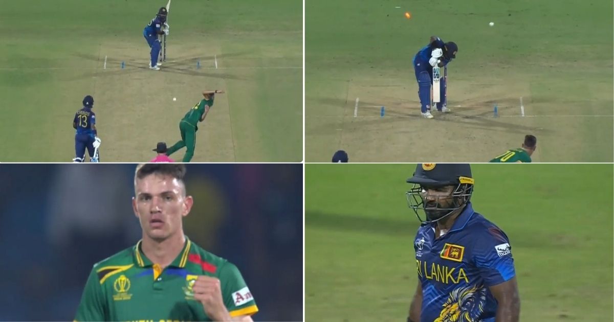 SA vs SL: Watch - Marco Jansen Bamboozles Kusal Perera With An Excellent Delivery In World Cup 2023