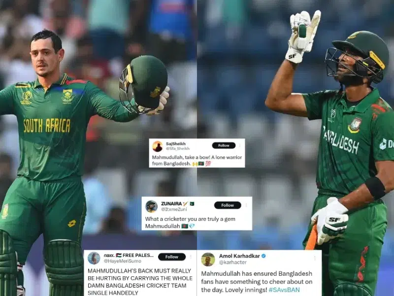 SA vs BAN: Lone Warrior! Twitter Reacts As Mahmudullah's Valiant Effort Goes In Vain As South Africa Beat Bangladesh