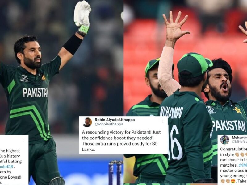 PAK vs SL: History Created! Twitter Reacts As Pakistan Complete Highest Successful Run Chase In World Cup History