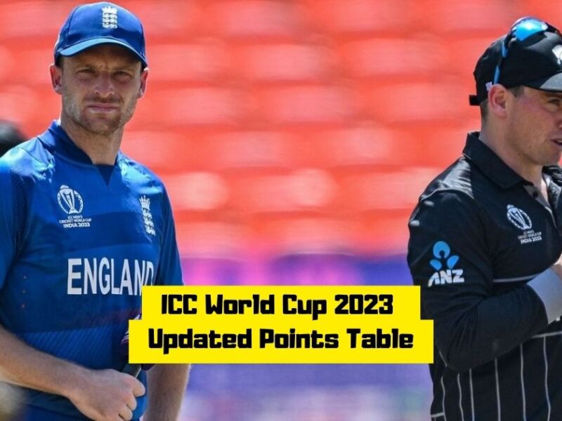 ICC World Cup Points Table 2023: Updated Standings After ENG vs NZ Match 1