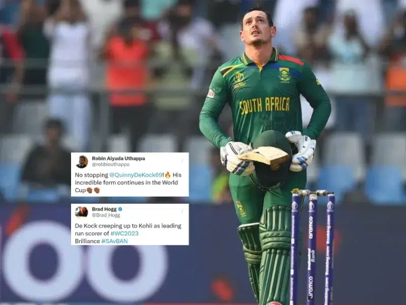 SA vs BAN: Can't Believe He's Retiring! Twitter Reacts As Quinton de Kock Hits 3rd Ton In WC 2023