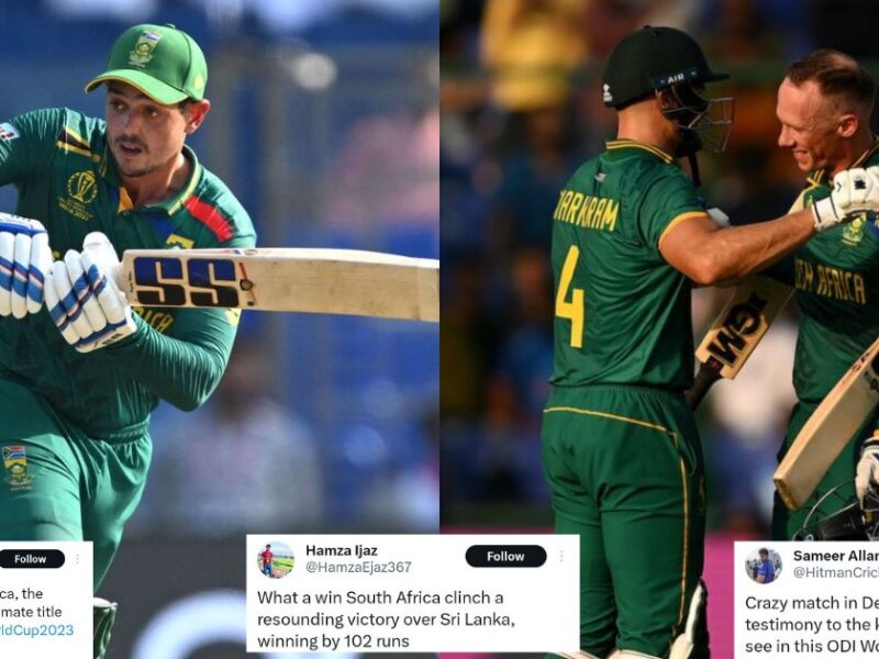 SA vs SL: 'South Africa Are Title Contenders' - Twitter Reacts As The Proteas Crush Sri Lanka In World Cup 2023
