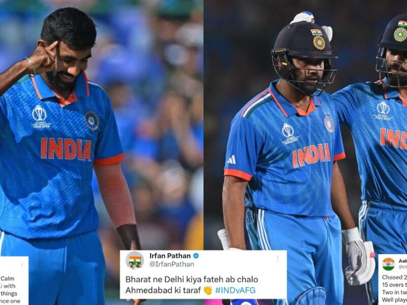 IND vs AFG: That's Domination! Twitter Reacts As Rohit Sharma, Jasprit Bumrah Help India Thrash Afghanistan In WC 2023