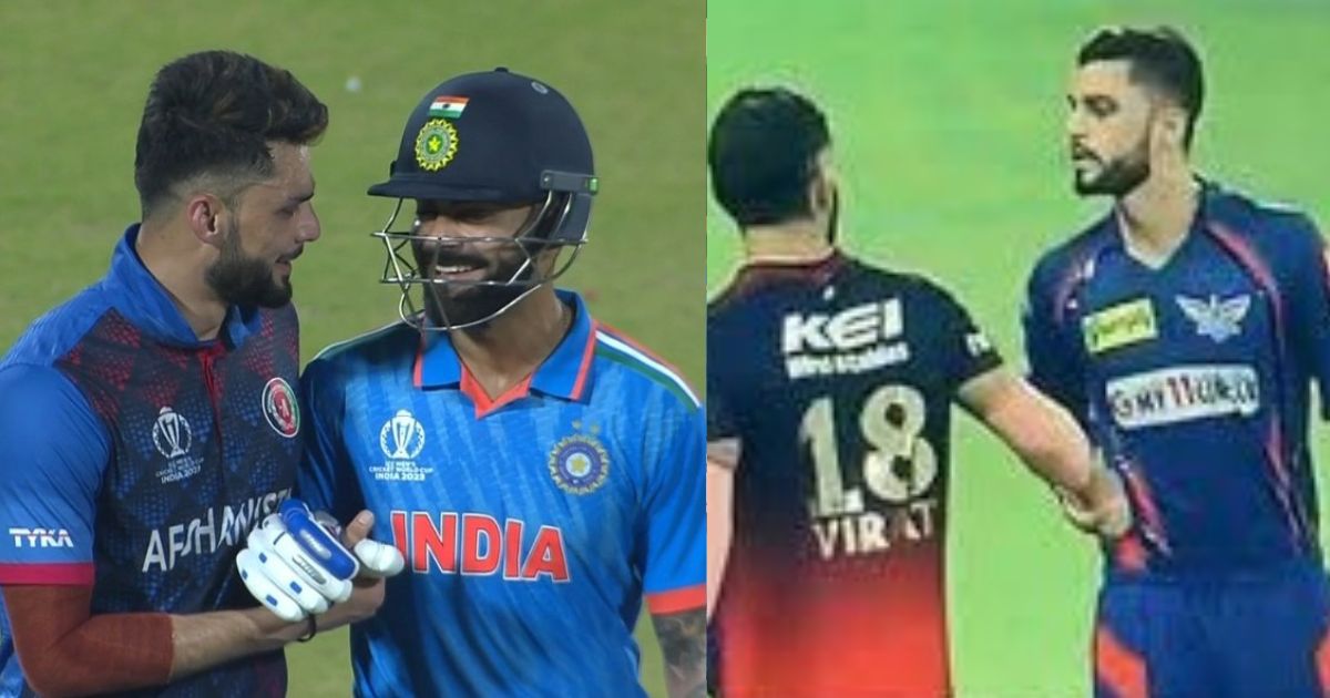 IND vs AFG: Watch - Virat Kohli Asks Crowd Not To Tease Naveen-ul-Haq As The Duo Bury The Hatchet & Hug It Out In World Cup 2023