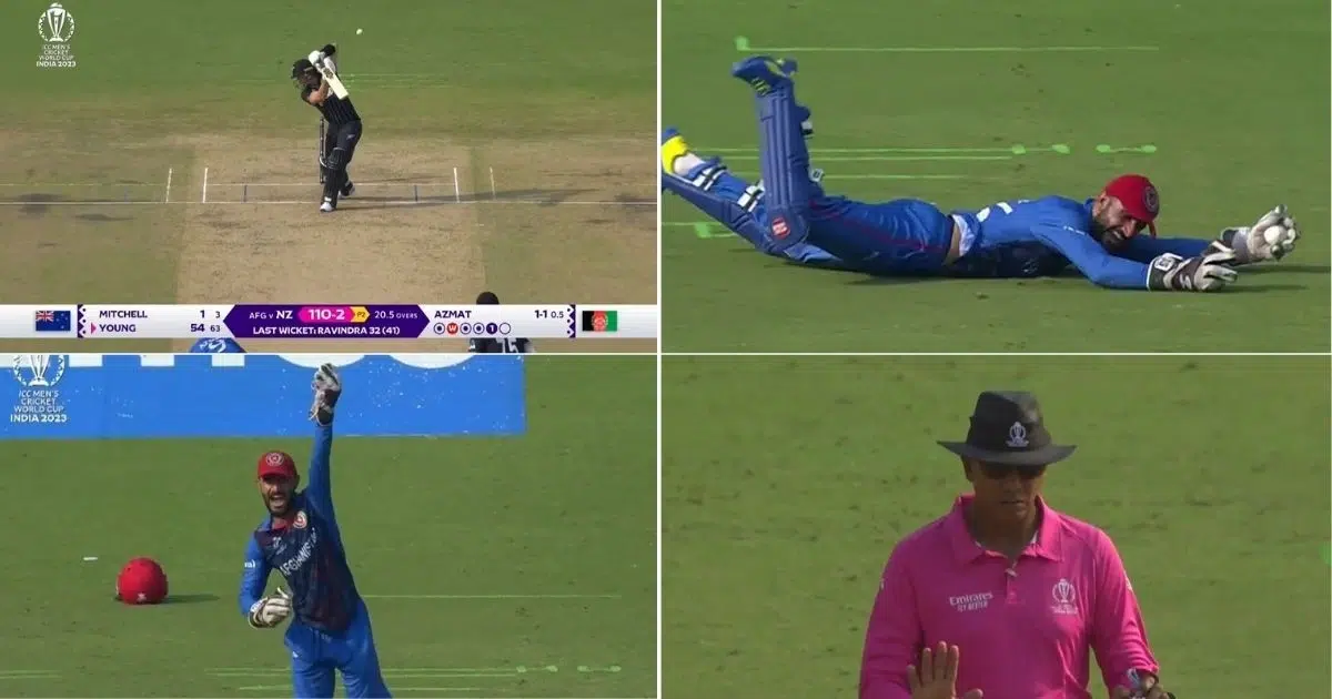 NZ vs AFG: Watch - Ikram Alikhil's Sensational One-Handed Catch Sends Will Young Packing