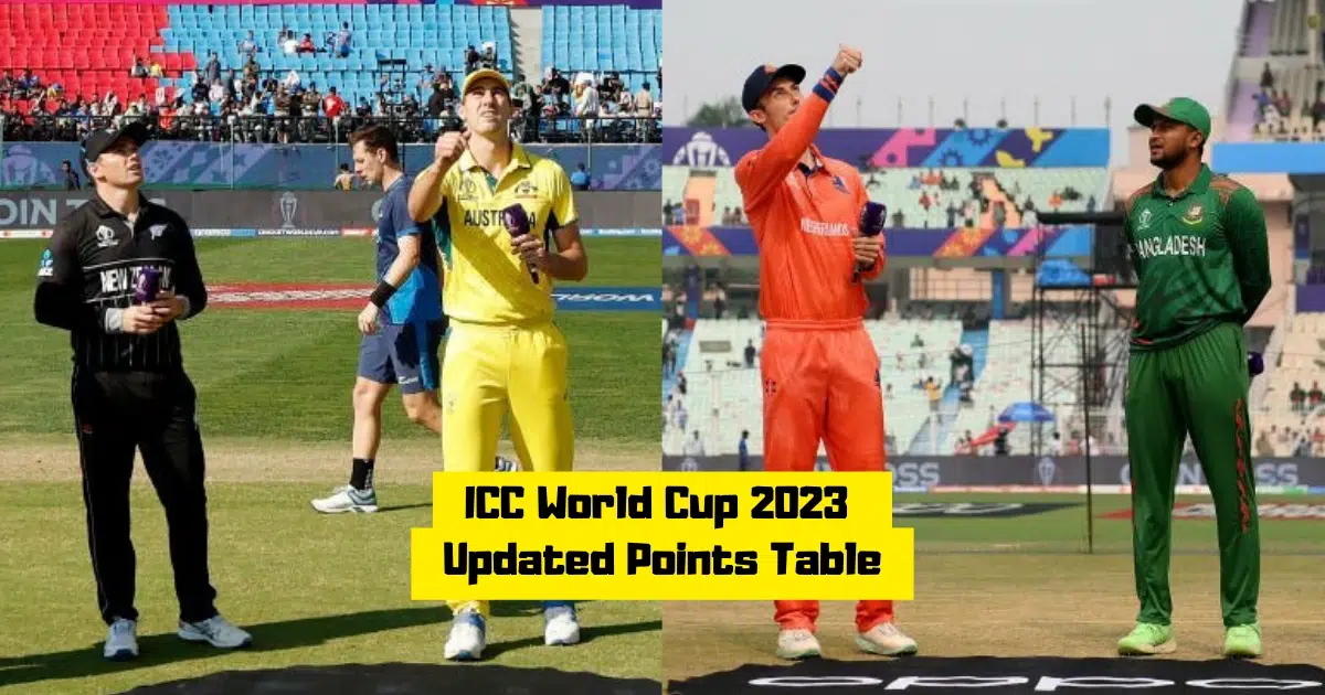 ICC World Cup Points Table 2023: Updated Standings, Most Runs, Most Wickets After AUS vs NZ Match 27 & NED vs BAN Match 28