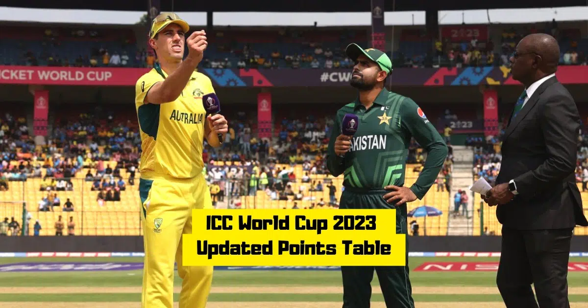 ICC World Cup 2023 points table after Pakistan vs Australia match -  International 