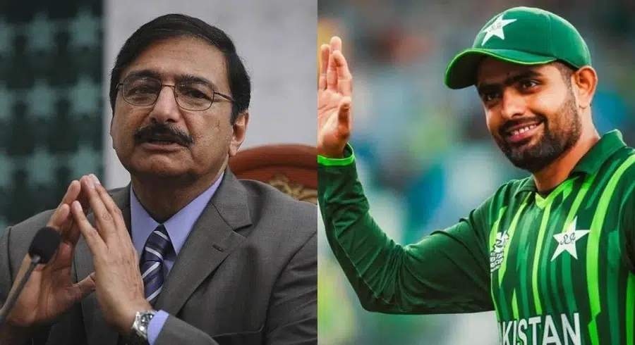PCB Chairman Zaka Ashraf And Babar Azam