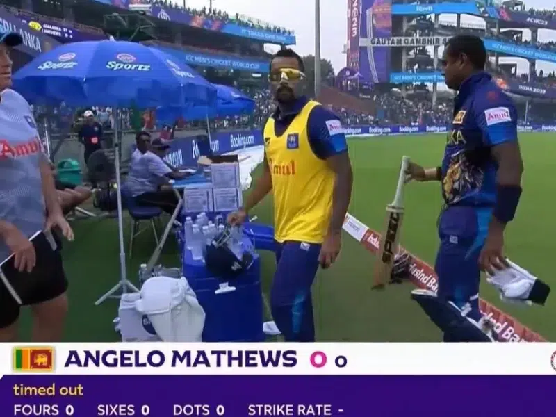 Angelo Mathews, Timed Out