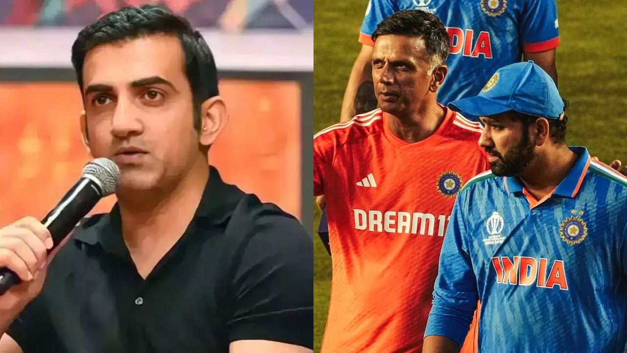 Gautam Gambhir, Rohit Sharma and Rahul Dravid