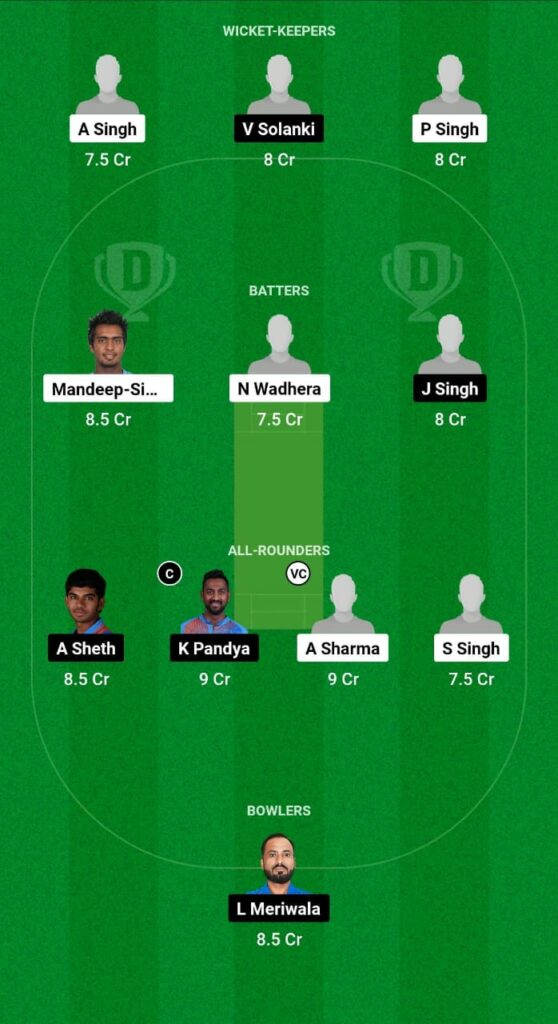 PUN vs BRD Dream11 Prediction Fantasy Cricket Tips Dream11 Team Indian Domestic T20 Trophy 2023