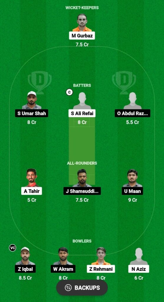 SVDJ vs ALP Dream11 Prediction Fantasy Cricket Tips Dream11 Team CBFS T10 League