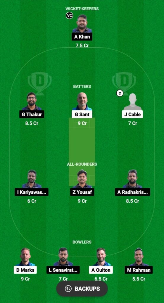 OVR vs SOC Dream11 Prediction Fantasy Cricket Tips Dream11 Team ECS Malta T10 2023
