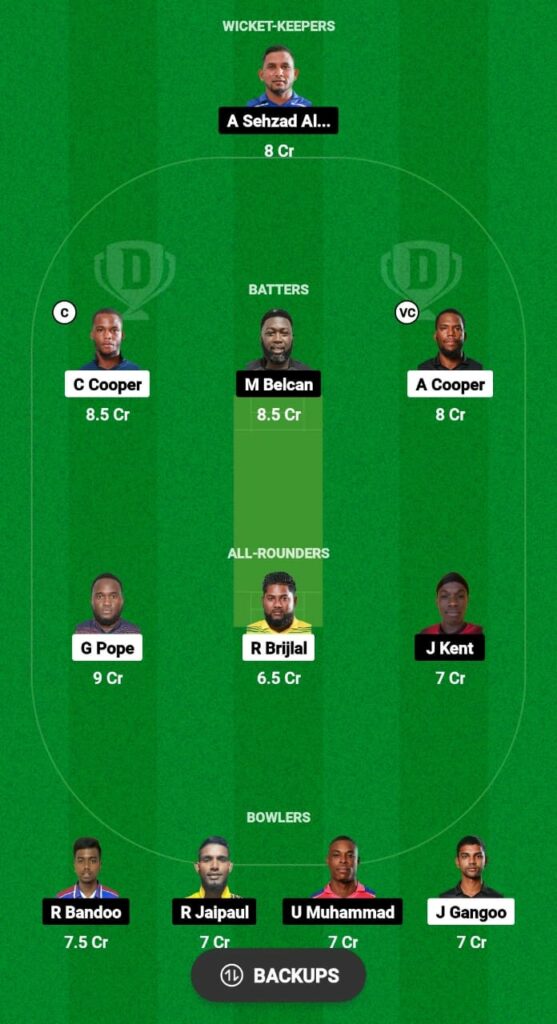 MIS vs PPS Dream11 Prediction Fantasy Cricket Tips Dream11 Team TrinBago T10 Blast 2023