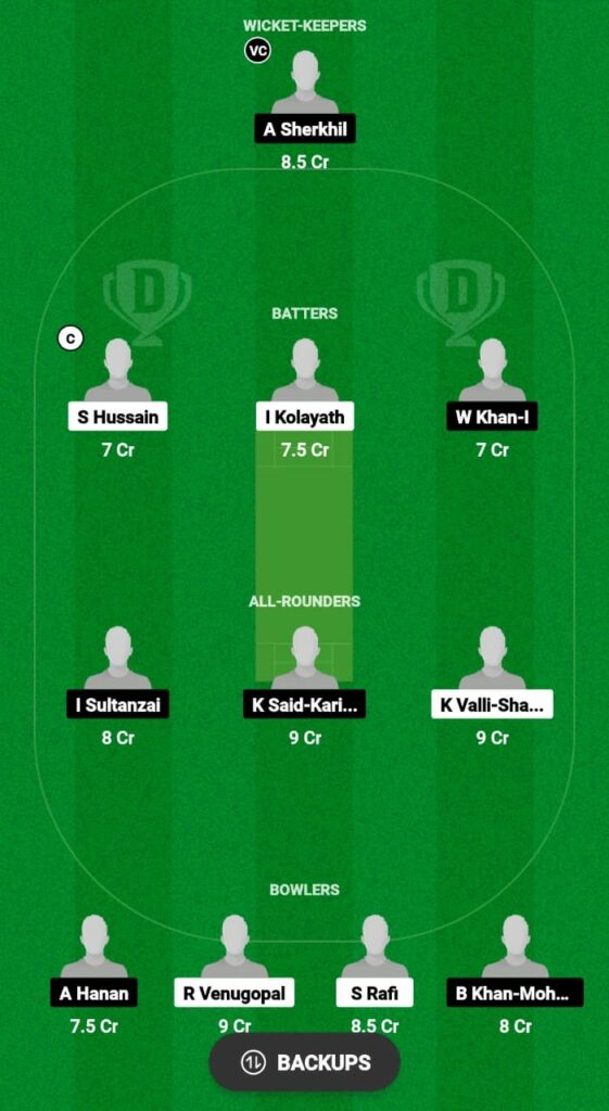 KRM vs AFG-XI Dream11 Prediction Fantasy Cricket Tips Dream11 Team KCC T20 Challengers Cup 2023