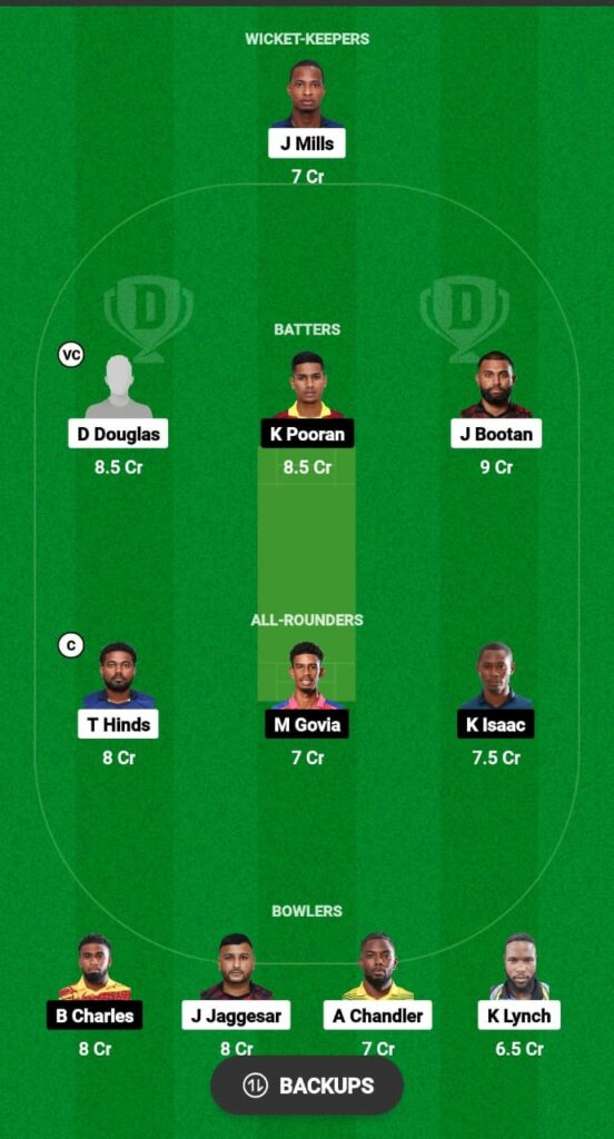 SBS vs NML Dream11 Prediction Fantasy Cricket Tips Dream11 Team TrinBago T10 Blast 2023