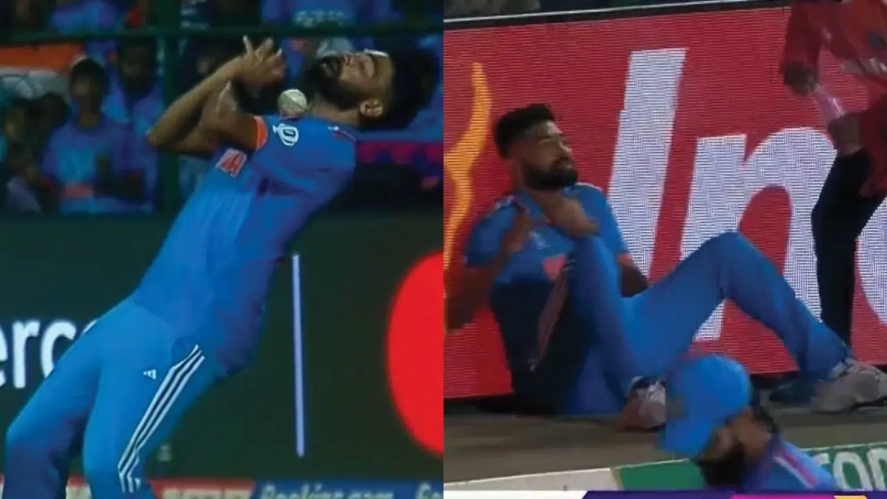 Watch Mohammed Siraj Suffers Freak Injury In A Huge Blow For India