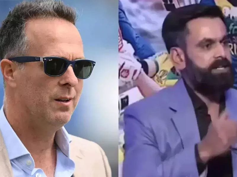 Michael Vaughan And Mohammad Hafeez