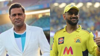 Aakash Chopra and MS Dhoni