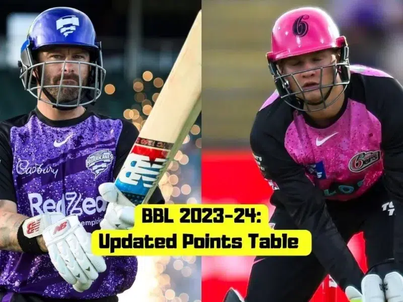 BBL Points Table 2023-24 After Hurricanes vs Sydney Sixers, Match 5