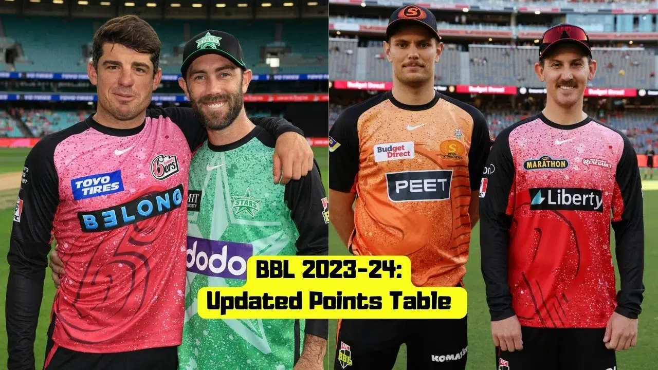 BBL Points Table 202324 Updated Standings, Most Runs, Most Wickets