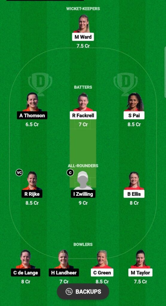 EXI-W vs NED-W Dream11 Prediction Fantasy Cricket Tips Dream11 Team ECC Women T10