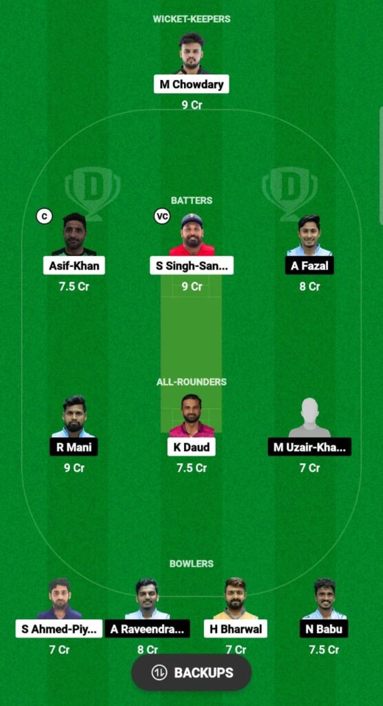 AMV vs CSG Dream11 Prediction Fantasy Cricket Tips Dream11 Team ICCA Academy i10 2023