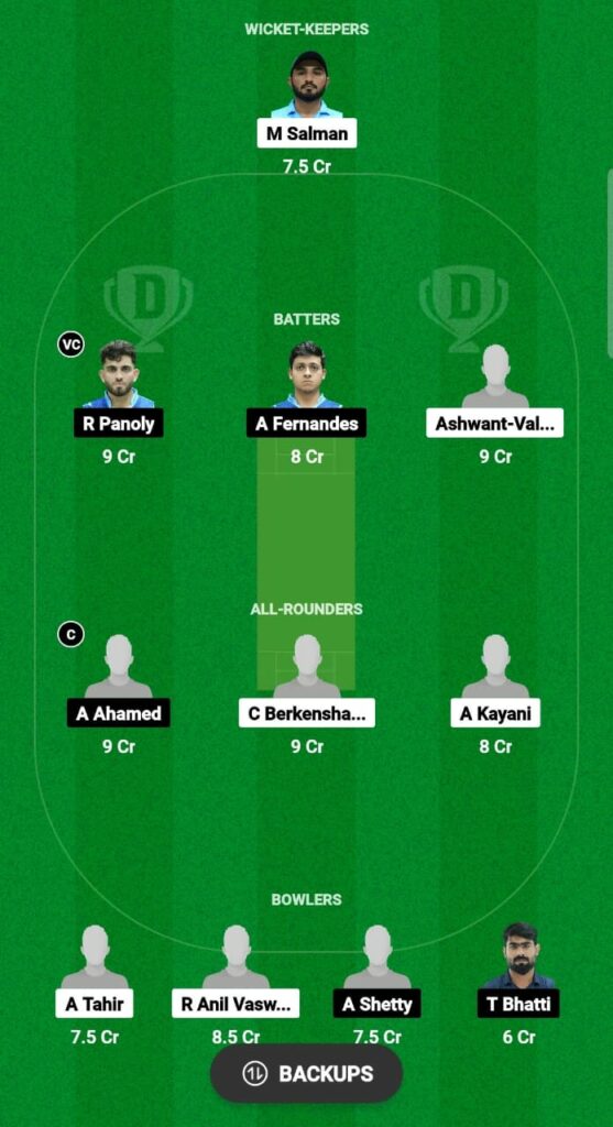 EMR vs DUB Dream11 Prediction Fantasy Cricket Tips Dream11 Team Emirates D10