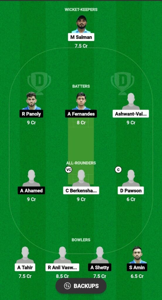 EMR vs DUB Dream11 Prediction Fantasy Cricket Tips Dream11 Team Emirates D10