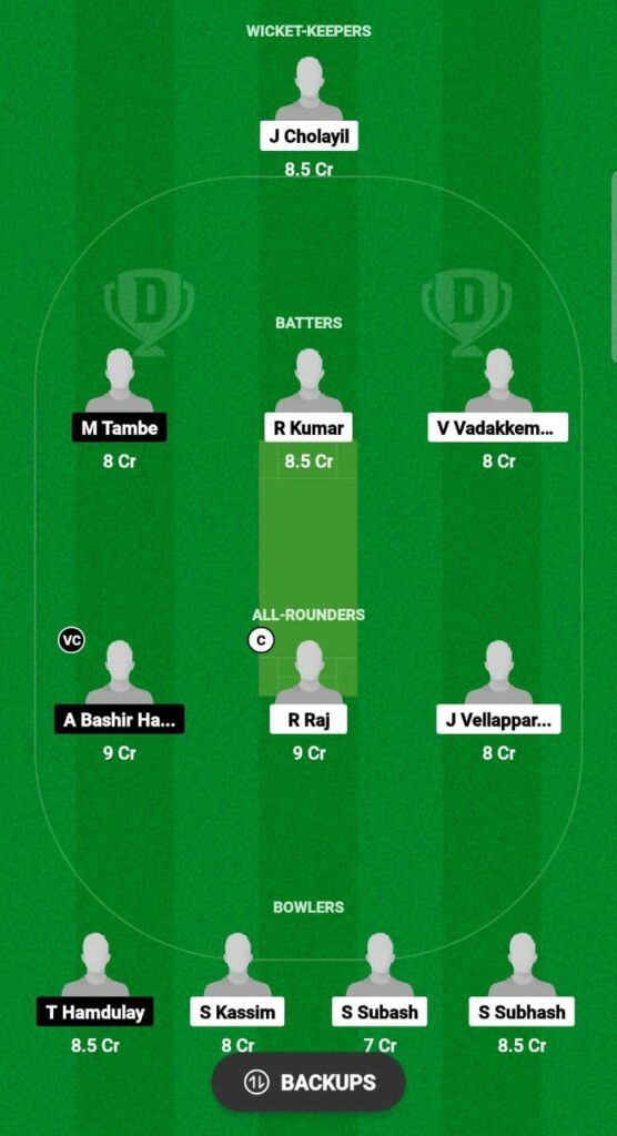 PC vs ALH Dream11 Prediction Fantasy Cricket Tips Dream11 Team KCC Emerging T20 League