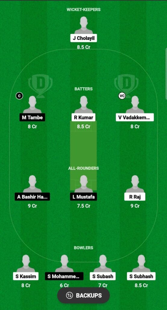 PC vs ALH Dream11 Prediction Fantasy Cricket Tips Dream11 Team KCC Emerging T20 League